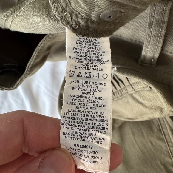 PRANA Women's Brenna Stretch Casual Stretch Pants Army/Olive Green 4 Low Waist - Picture 9 of 15